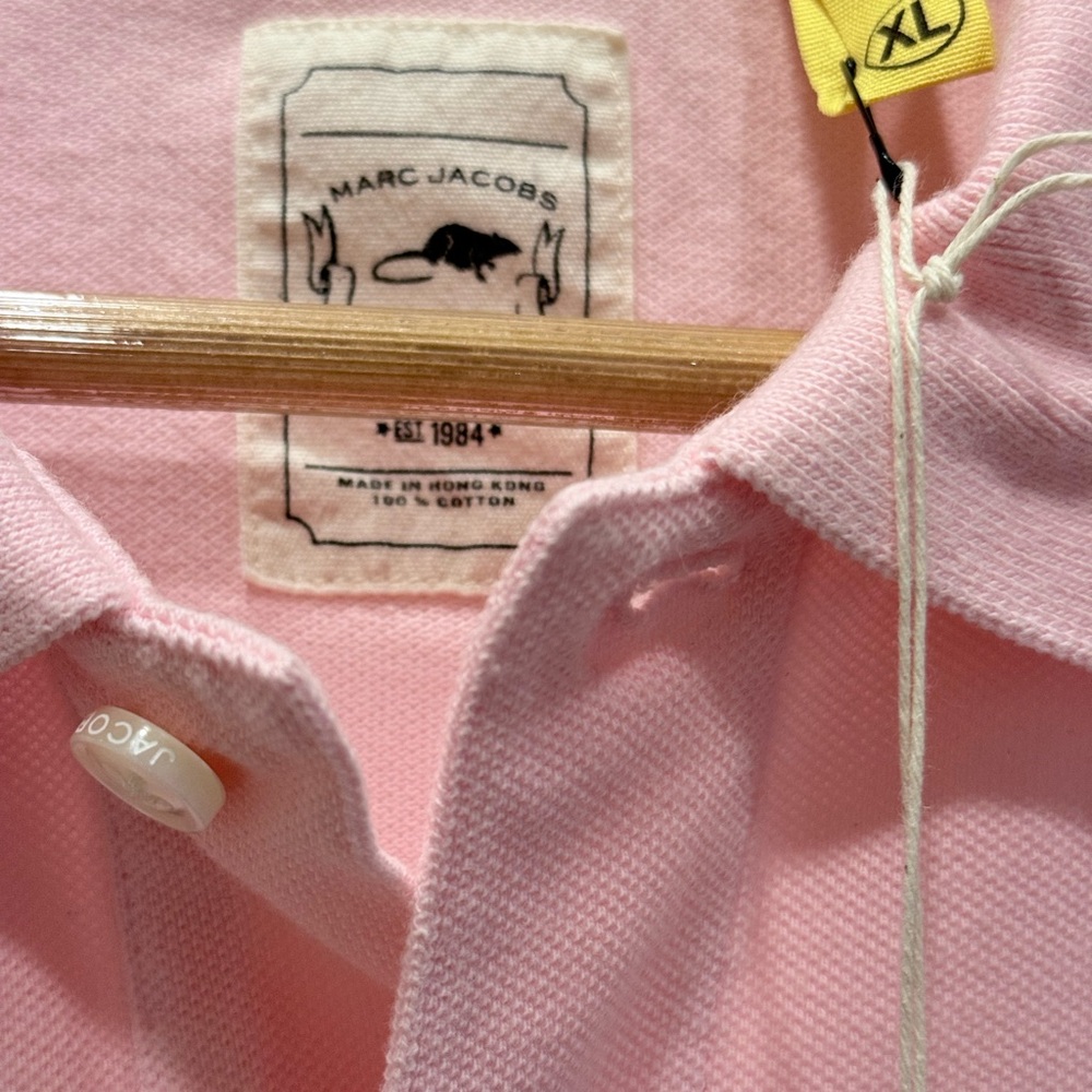 NWT Marc Jacobs Pink Polo Shirt Stinky Rat Size XL - Picture 2 of 2